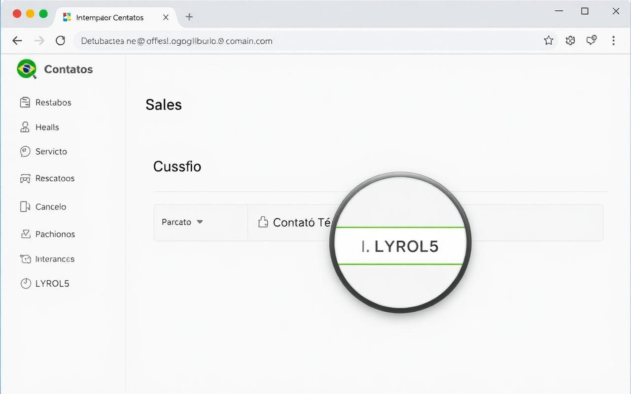 Tela 4: Adicione o contato técnico