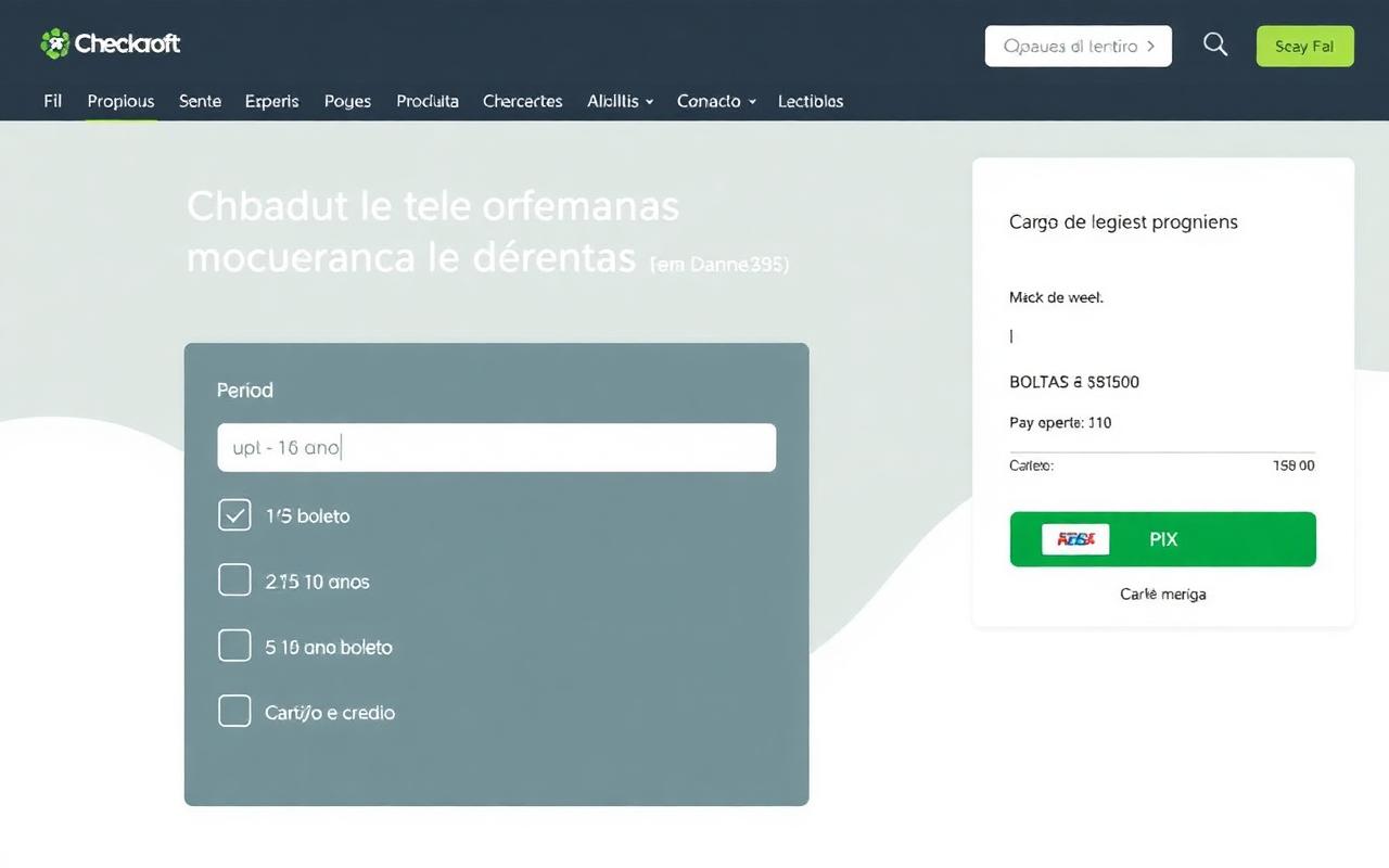 Tela 5: Escolha o período e pague